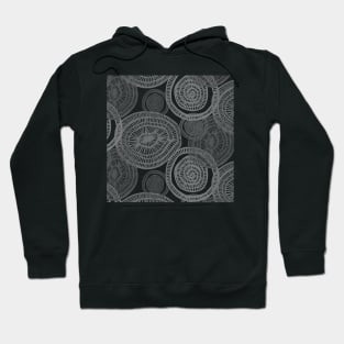 circle doodle pattern Hoodie